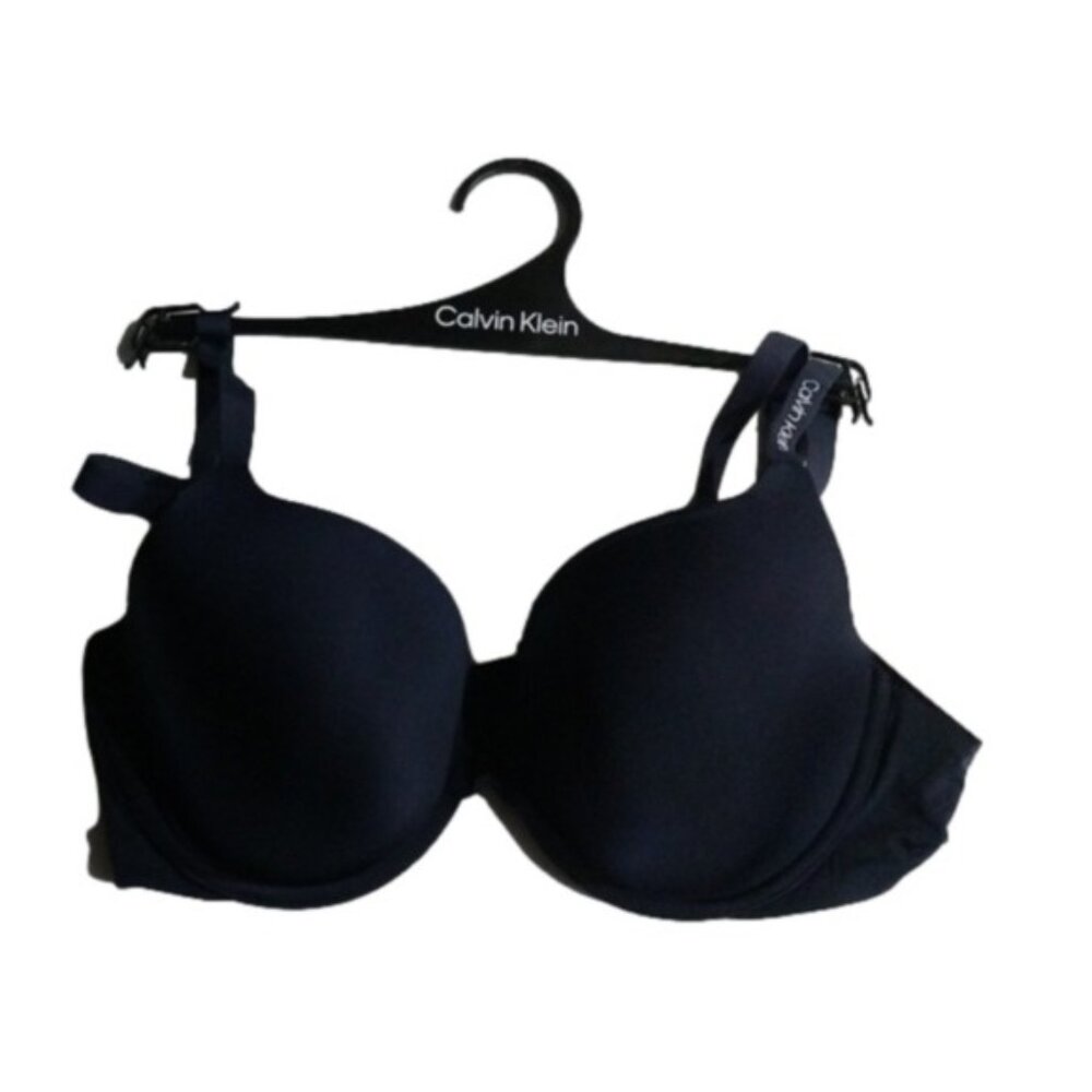 Calvin Klein Lightly Lined Demi Bra, Navy, 38B